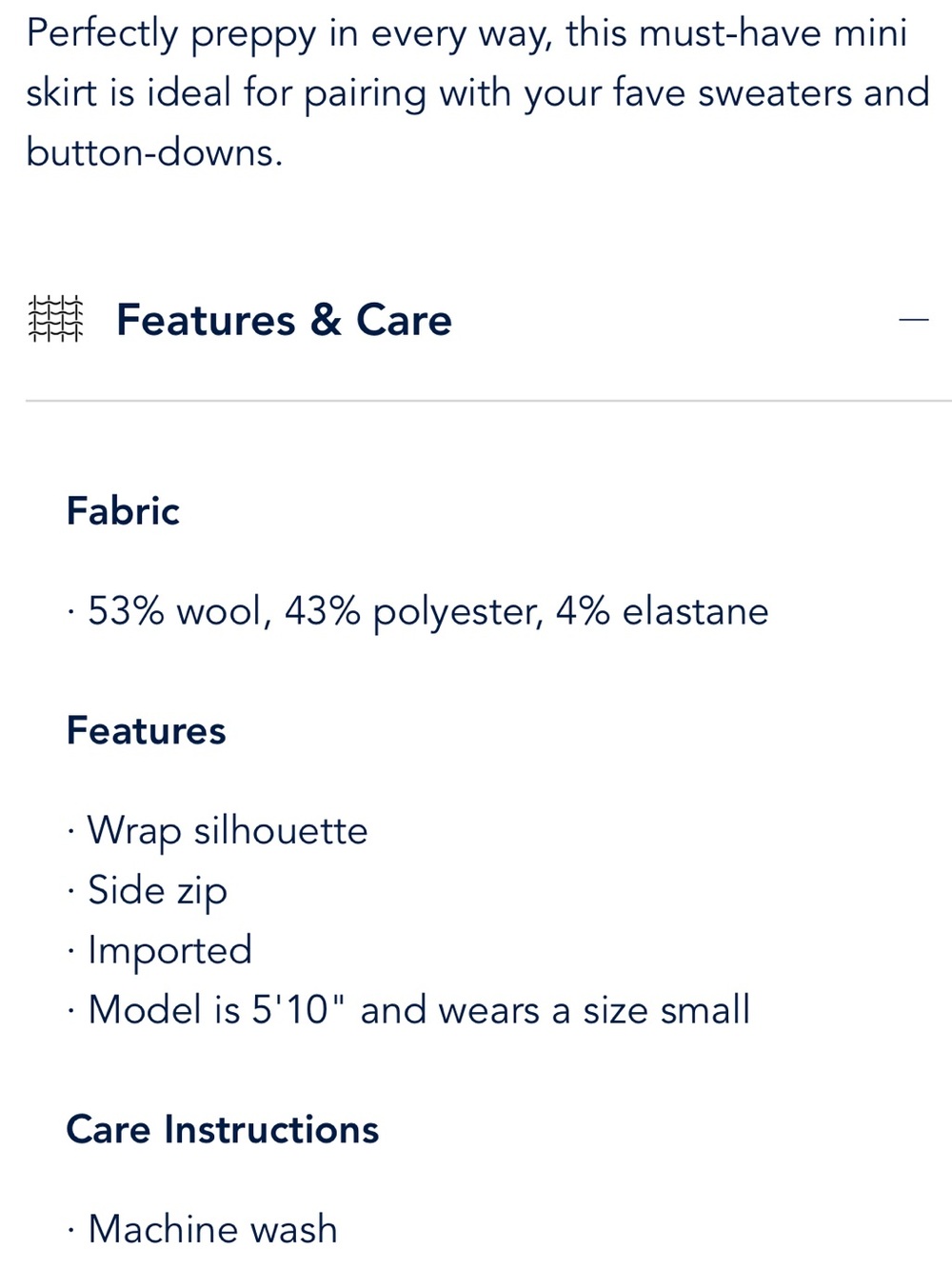 Vineyard Vines Meg Mini Skirt in Yuletide Blackwatch / Perfectly Preppy / Wool - Picture 7 of 8